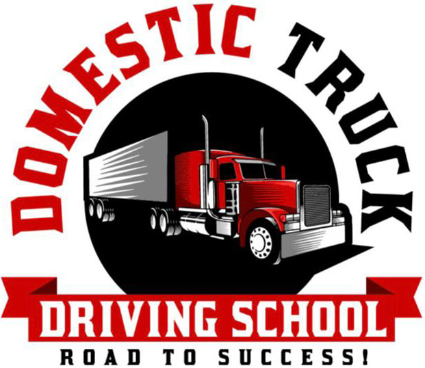 domestic truck driving school logo